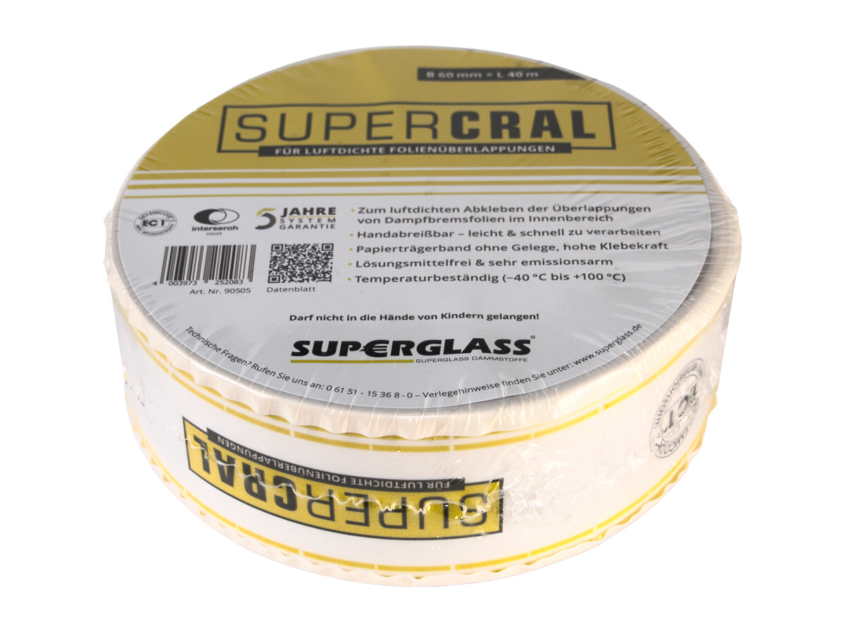 Superglass Supercral Dampfbremsfolienklebeband
